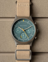 Sand solar chronograph watches for men