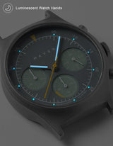 Solar chronograph watches
