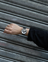 Black solar chronograph watches for men