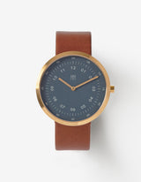 Blue minimalist watches men