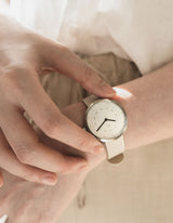 Offwhite minimalist womens watch