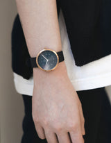 Navy minimalist womens watch