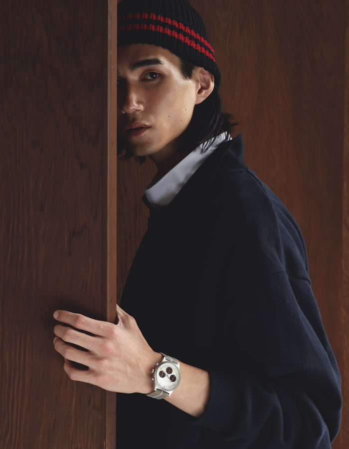 MUS SOLAR C-01 NATURAL 40MM + KHAKI PARACHUTE STRAP SET