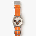 Orange solar chronograph watches for men