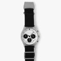 Black solar chronograph watches for men