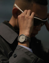 MUS-01 KHAKI P 40MM + GRAY PARACHUTE STRAP SET