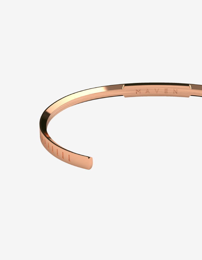 The Minute Cuff, Polished Rose Gold