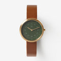Dusty Olive minimalist womens watch