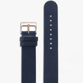 Navy Leather Watch Band