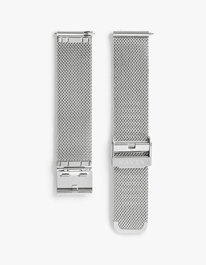 12mm Silver Mesh Strap