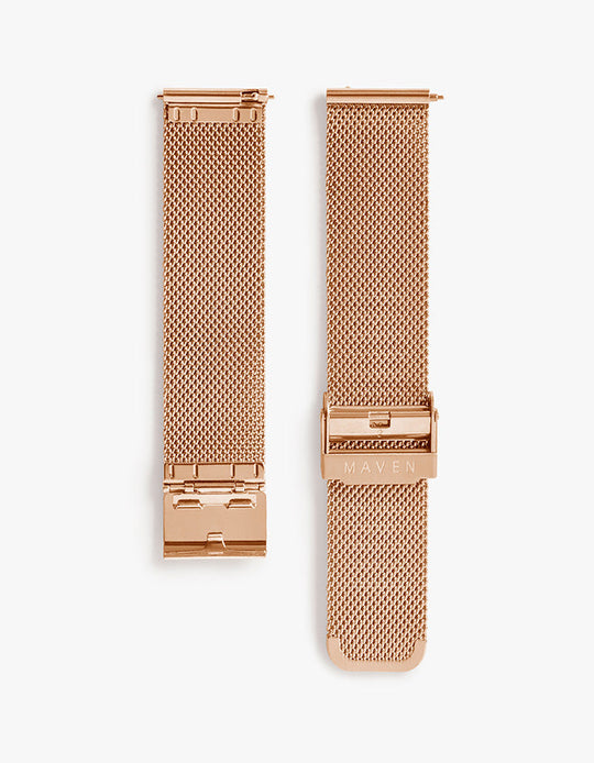 12mm Rose Gold Mesh Strap