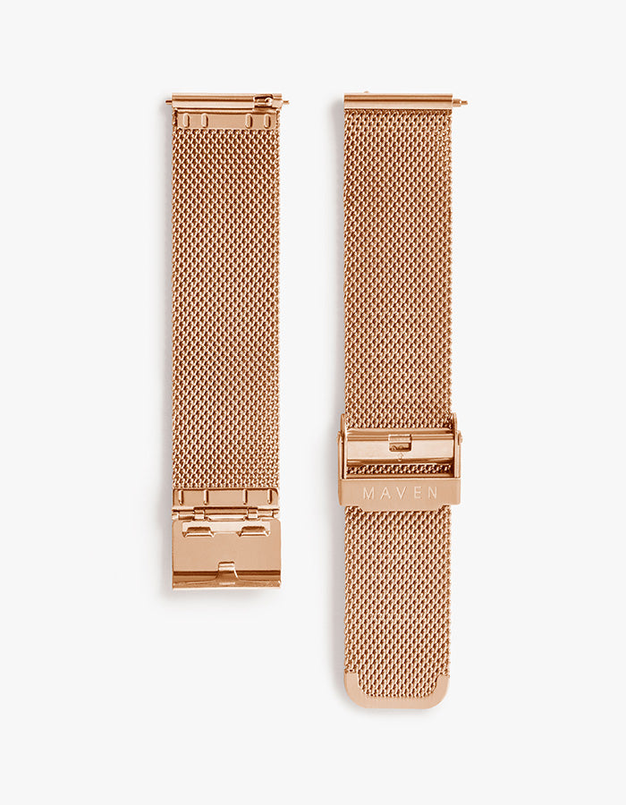 12mm Rose Gold Mesh Strap