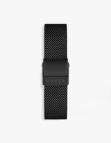 Matte black mesh watch band